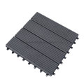 Waterproof Ultra Low Maintenance Click Tile Composite Wood Outdoor Tile